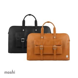 【moshi】Treya 超輕量皮革劍橋筆電包 (可容納13吋筆電/純素皮革/雙包設計)