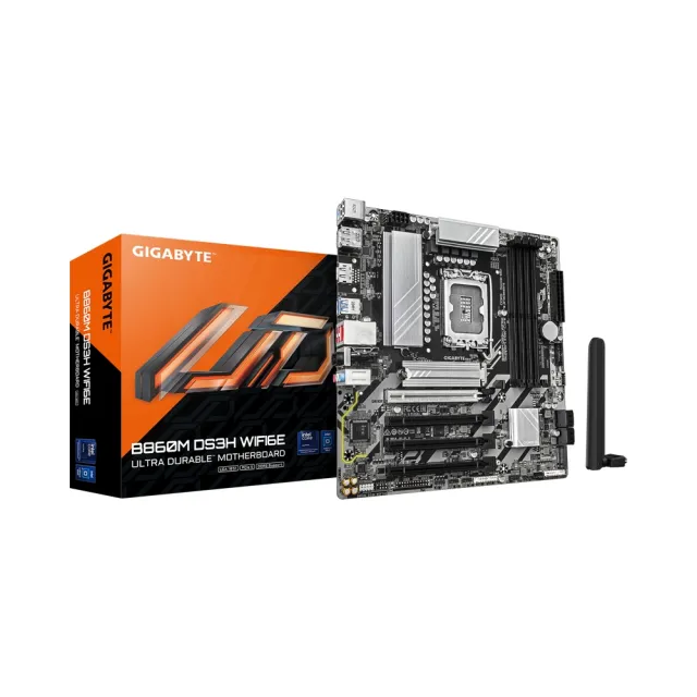 【GIGABYTE 技嘉】B860M DS3H WIFI6E Intel 主機板