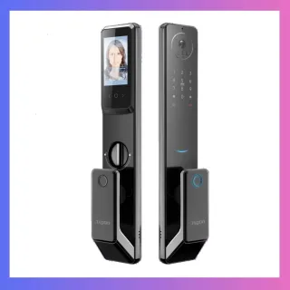 【AXGON】A1-200S 無鎖畏9合1推拉式智能電子鎖(掌靜脈│人臉│指紋│卡片│密碼│鑰匙 │APP│含安裝)