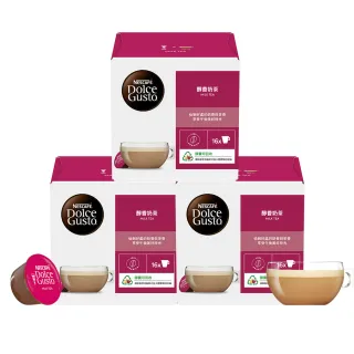 【NESCAFE Dolce Gusto】多趣酷思 醇香奶茶膠囊(16顆x3盒)