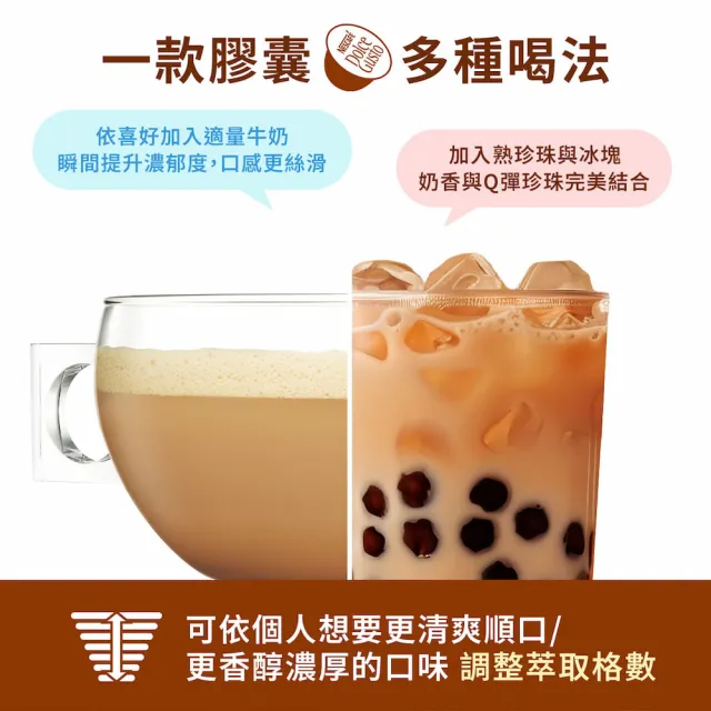 【NESCAFE Dolce Gusto】多趣酷思 醇香奶茶膠囊(16顆x3盒)