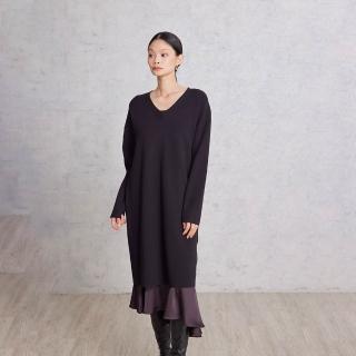 【giordano ladies】25FW 二合一針織洋裝(02465532)
