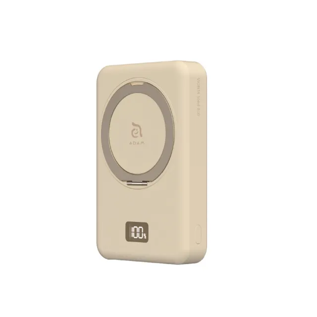 【ADAM 亞果元素】VIONTA B10 10000mAh SSB磁吸旋轉支架行動電源(標示Wh/3C認證/可上飛機)