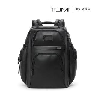 【TUMI】Alpha Brief Pack 15 吋筆電皮革商務後背包 - 黑色(TUMI 官方旗艦店)