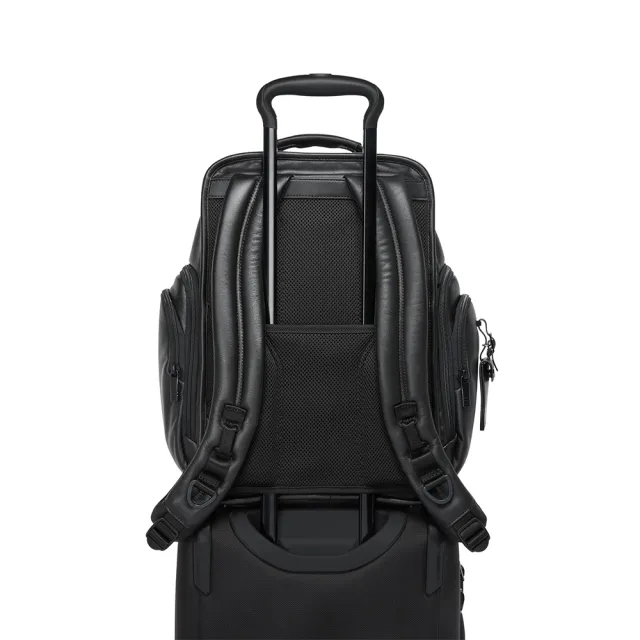 【TUMI】Alpha Brief Pack 15 吋筆電皮革商務後背包 - 黑色(TUMI 官方旗艦店)