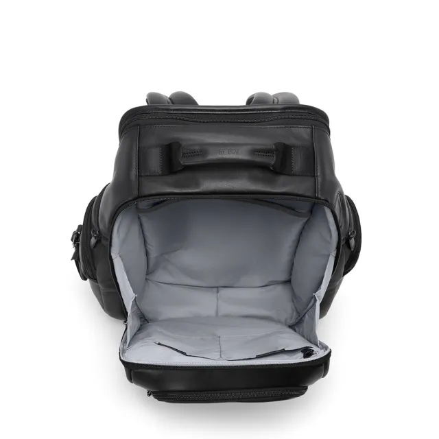 【TUMI】Alpha Brief Pack 15 吋筆電皮革商務後背包 - 黑色(TUMI 官方旗艦店)