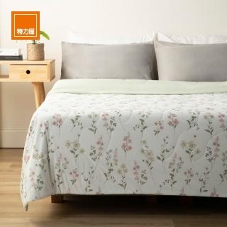 【特力屋】印花雙面涼感薄被 150x200cm 青青草綠