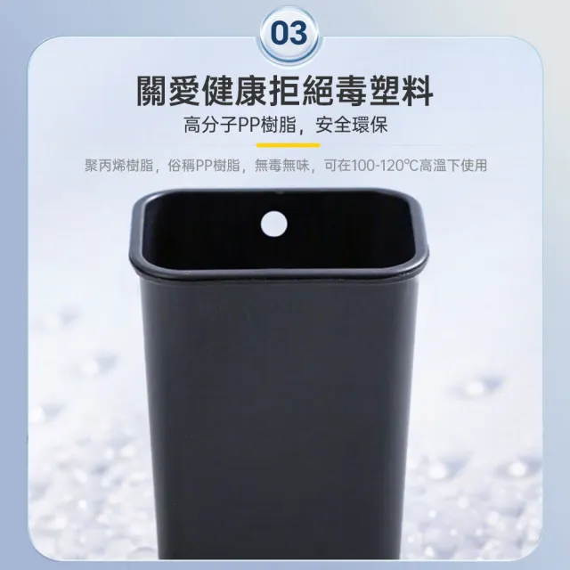【HUIJIAYIGOU 惠家易購】20L垃圾桶 不鏽鋼垃圾桶 腳踩帶蓋垃圾收納 帶內桶紙簍 廚房垃圾桶 32×33×47cm