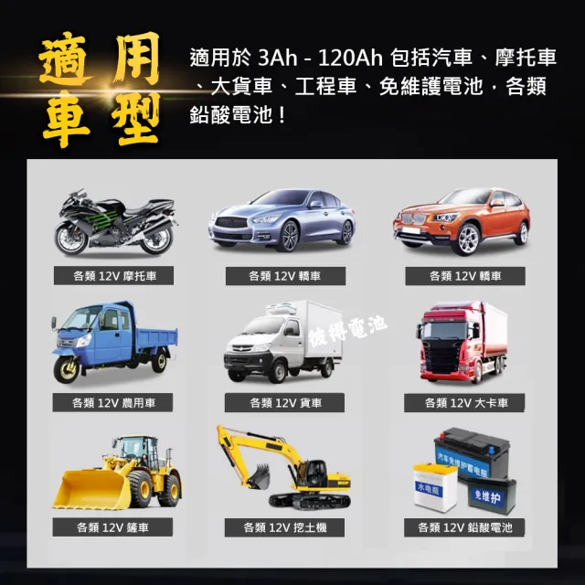 【麻新電子】SC-1000智能型鉛酸電池充電器(機車 重機 汽車 貨車 適用12V 保固一年)