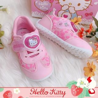 【Ann’S】Ann’S正版三麗鷗授權-HELLO KITTY柔軟包覆防臭鞋墊閃燈學步鞋童鞋-粉