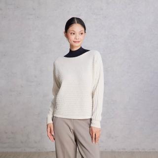 【giordano ladies】25FW 麻花織紋蝙蝠袖上衣(02355564)