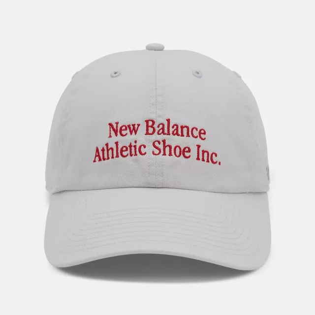 【NEW BALANCE】47 Hat 休閒帽 老帽 鴨舌帽 棒球帽 男女 米白 刺繡 AC62926GYM