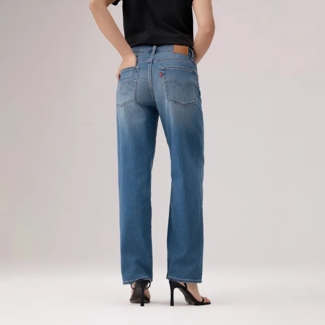 【LEVIS】Baggy Dad中腰 寬鬆 直筒牛仔褲 Cool系列 涼感牛仔褲 女生牛仔褲 人氣新品 A3494-0107
