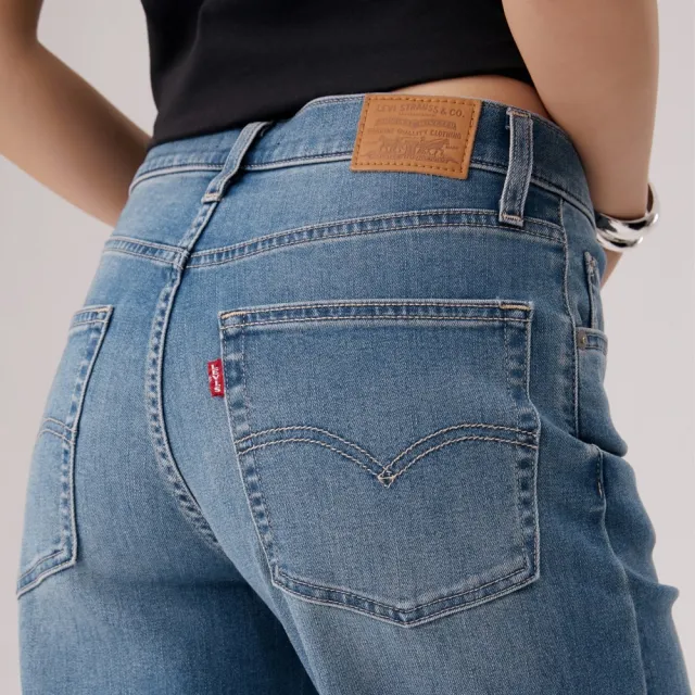 【LEVIS】Baggy Dad中腰 寬鬆 直筒牛仔褲 Cool系列 涼感牛仔褲 女生牛仔褲 人氣新品 A3494-0107