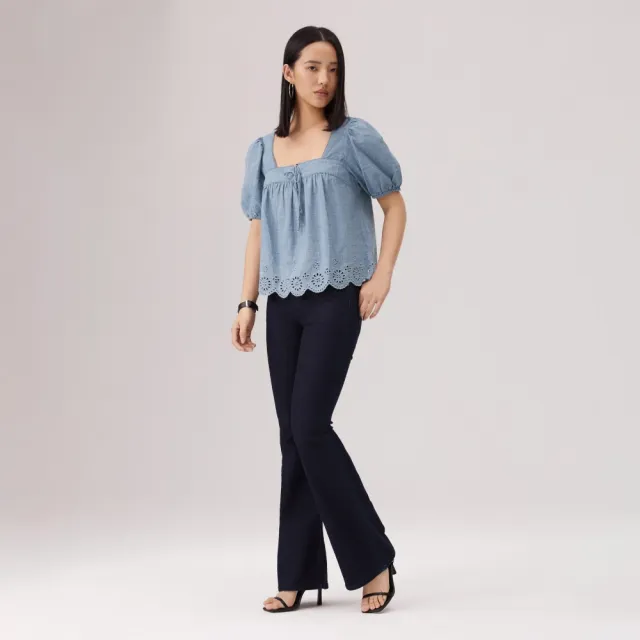 【LEVIS】726™ 高腰 喇叭褲 Cool系列 涼感牛仔褲 高腰牛仔褲 女生牛仔褲 人氣新品 A3410-0189