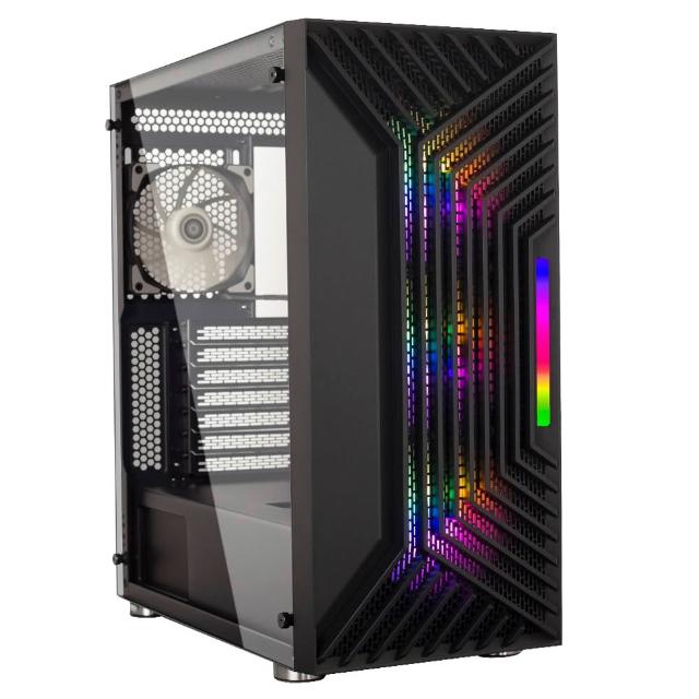 【華碩平台】i5十核RX 9060 XT 16G{BHCM61L07}電競電腦(i5-14400F/B760/16G/500G)