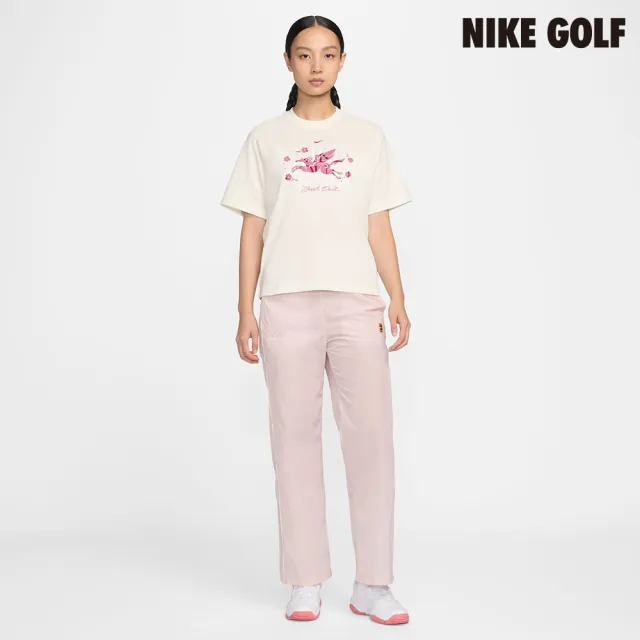 【NIKE GOLF】Nike 女款 Dri-FIT 短袖網球 T 恤 米色(IQ3835-133)