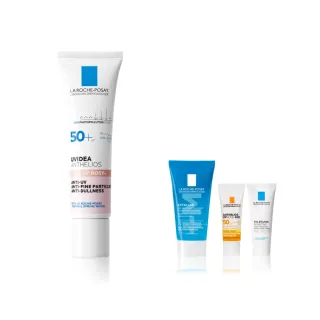 【理膚寶水】全護清透亮顏防曬隔離乳 UVA PRO 30ml 年度限定組I(新瑰蜜霜)