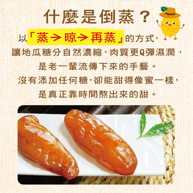 【惠香】帶皮倒蒸地瓜-紅薯230g*5包組(真空獨立包裝 即食代餐地瓜乾)