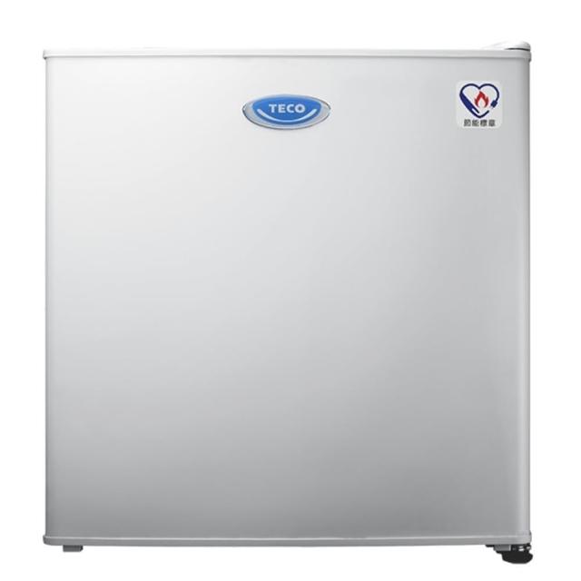 TECO東元 R0512W 50L 單門冰箱，白色系設計適合小型空間使用，高505mm x 寬470mm x 深445mm，重量僅16KG。定頻馬達，110V電壓，右開門方便操作，每月耗電僅11.0Kwh，具第1級能源效率及節能標章，使用環保新冷媒。全機1年保固，壓縮機3年保固，含基本安裝服務，BSMI許可字號R41003。中國製造，300公升以下理想選擇。