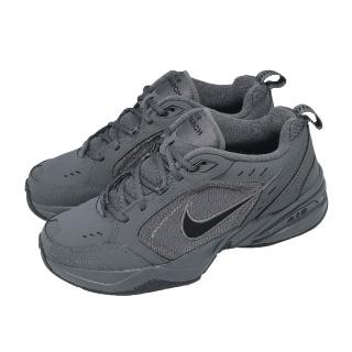 【NIKE 耐吉】休閒鞋 Air Monarch IV 男鞋 灰 黑 復古 微增高 拼接 老爹鞋 415445-020