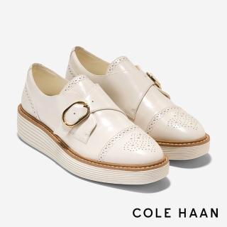【Cole Haan】ORIGINALGRAND PLATFORM MONK STRAP 厚底牛津鞋 女款寬楦 象牙色(W31693)