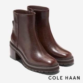 【Cole Haan】Gillian Lug Waterproof 防水皮革短靴 女款一般楦 淺色木紋 (W30756)