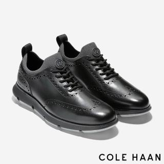 【Cole Haan】4.ZG OX 翼尖牛津鞋 男款寬楦 純粹黑 (C33452)
