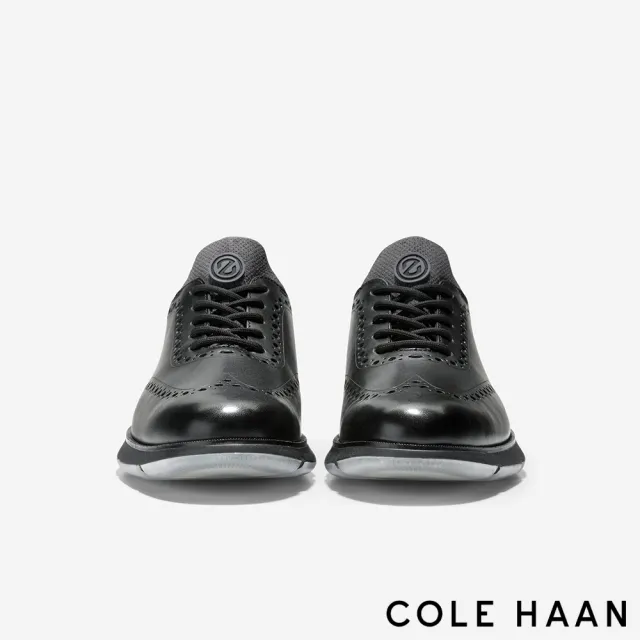 【Cole Haan】4.ZG OX 翼尖牛津鞋 男款寬楦 純粹黑 (C33452)