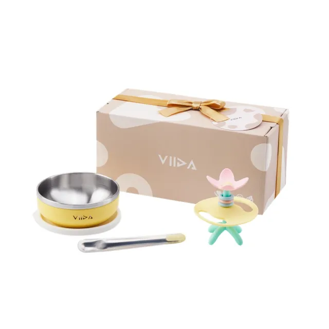 【VIIDA】阿姆阿姆好食趣禮盒組(寶寶餐具/固齒器/彌月/生日/新生兒/送禮/禮物/交換禮物)