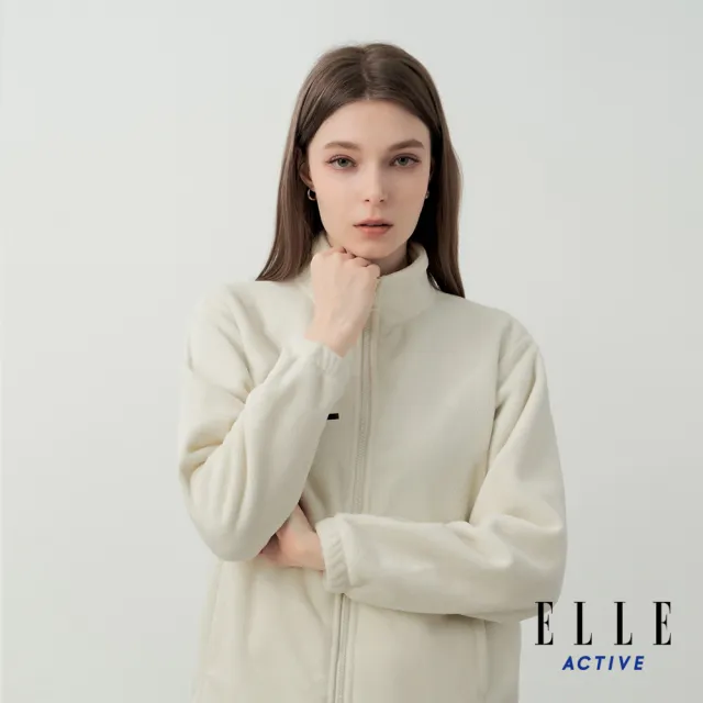 【ELLE ACTIVE】女款 機能保暖兩件式連帽外套-淺卡其色(EA25A3W6101#81)