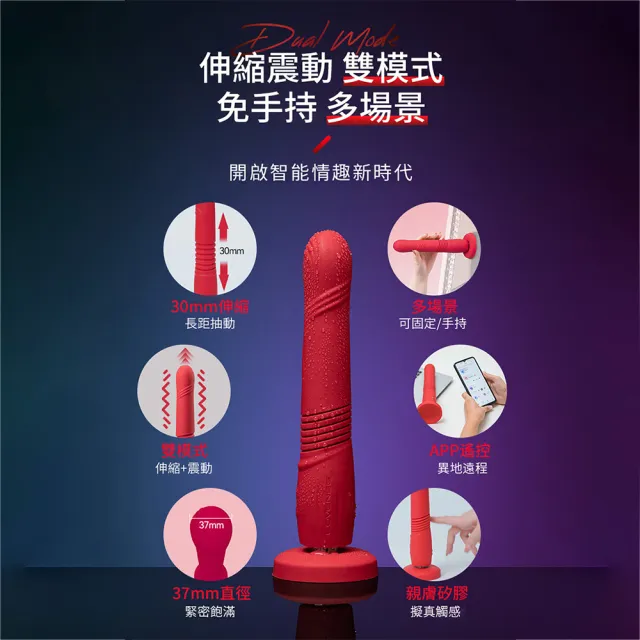 【Lovense】Gravity 智能伸縮震動按摩器(情趣職人 情趣按摩棒 情趣用品 女生自慰器)