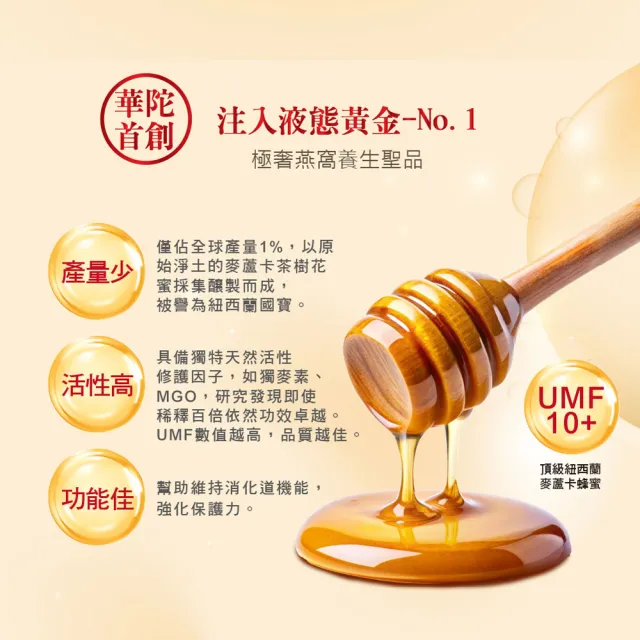 【華陀扶元堂】華陀富貴麥蘆卡極飲綻燕窩禮盒 (60g/6入) - 買一送一-林心如代言/禮盒/年節禮盒/新品上市