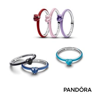 【Pandora 潘多拉】Pandora ME脈輪之心戒指-多色任選