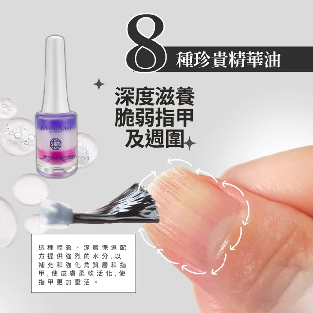 【BAOGAAO】德國原裝含有8種珍貴油指甲精華10ml(指甲全方位滋養/甲床/修護/生長)