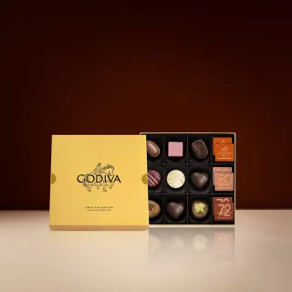 【GODIVA】金裝巧克力禮盒15顆裝含片裝(生日禮、情人節、母親節、520我愛你/妳)