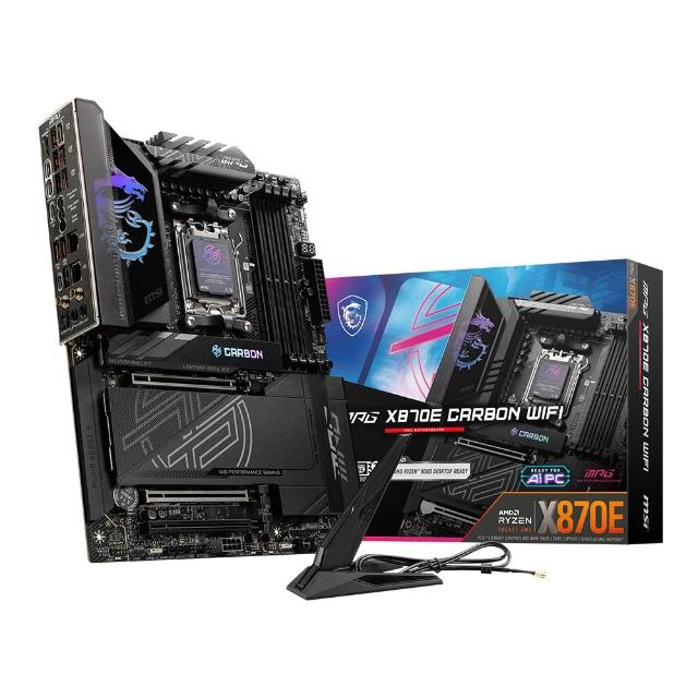 【微星】C+M組合★MPG X870E CARBON WIFI 主機板+AMD Ryzen 7-9850X3D 8核心 CPU處理器