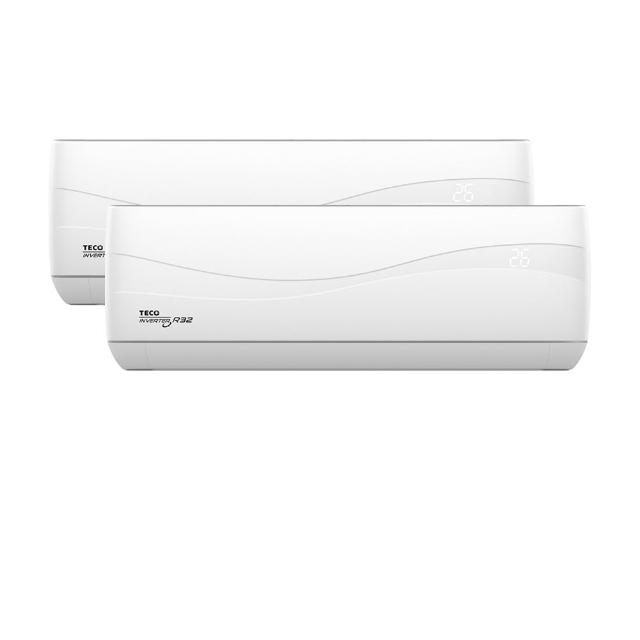 TECO東元 MM2-K56BFRH-A1 分離式冷暖變頻冷氣，適用3-5坪空間，冷房能力3.4kW、暖房能力2.9kW，CSPF第一級能源效率，採用環保R32冷媒，臺灣製造，室內機尺寸292x792x201mm、室外機555x785x300mm，上/下出風設計，220V室外供電，全機7年保固、壓縮機10年保固，BSMI認證R41003，高效節能舒適冷暖一機搞定。