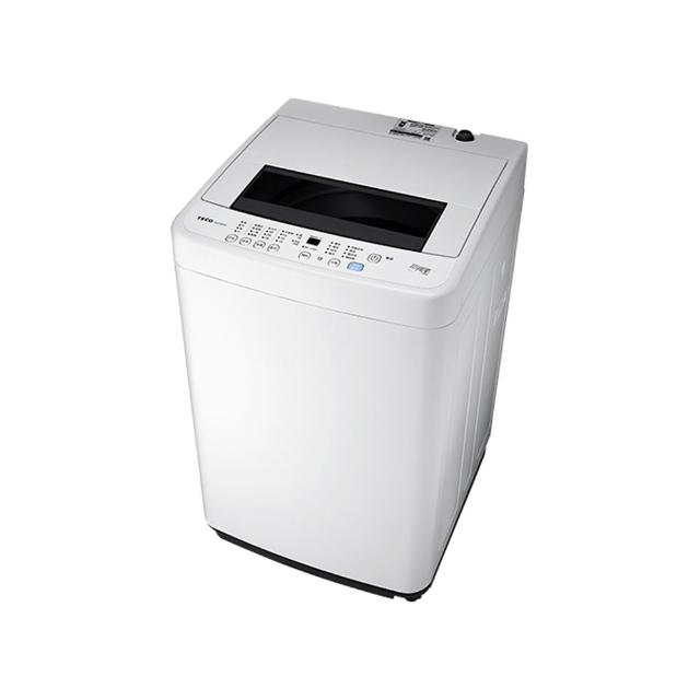 東元 TECO W0758FW 7公斤洗衣機，採用不鏽鋼單槽設計，具備噴射水流與預洗功能，提供強勁洗淨力與節省用水。尺寸為高835x寬540x深535mm，適閤中小家庭使用。金級省水標章認證，110V定頻馬達，全機及馬達保固1年，含基本安裝服務，BSMI認證T37023，產地中國。白色系外觀簡約大方，高效省電耐用首選！