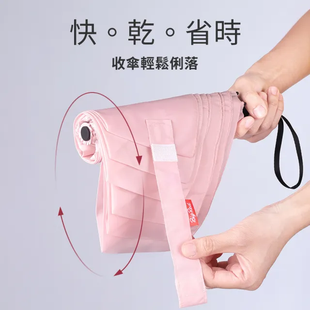 【雨傘王】BigRed太好收 自動傘 瞬收 易折傘布 防回彈 折疊傘  防潑水 快乾 輕量 1人撐(終身免費維修)
