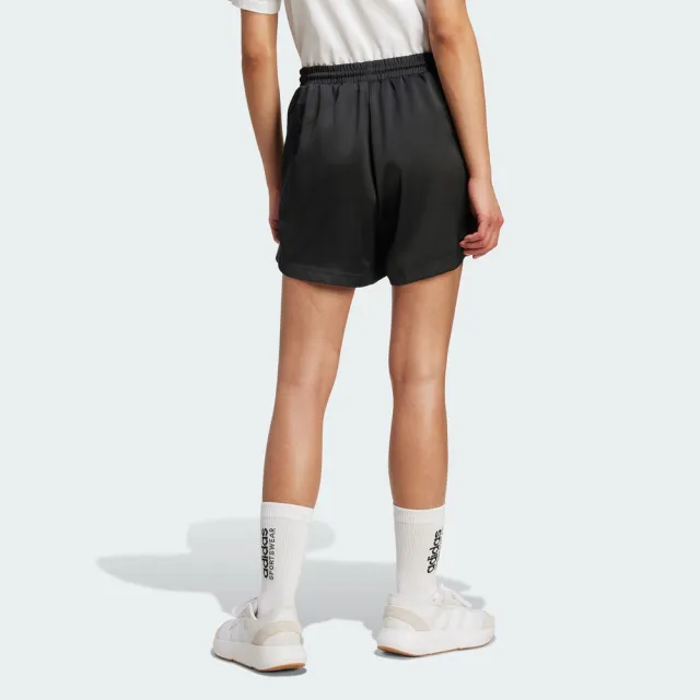 【adidas 愛迪達】W Stadium Sho 女 短褲 運動短褲 休閒短褲 黑 白 亞版(JL7001)