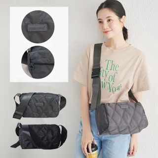 【吉豐洋行】日系菱格綿綿包/斜背包/輕量百搭/單肩包/媽咪包(輕量尼龍 寬版揹帶 外出隨身必備包）