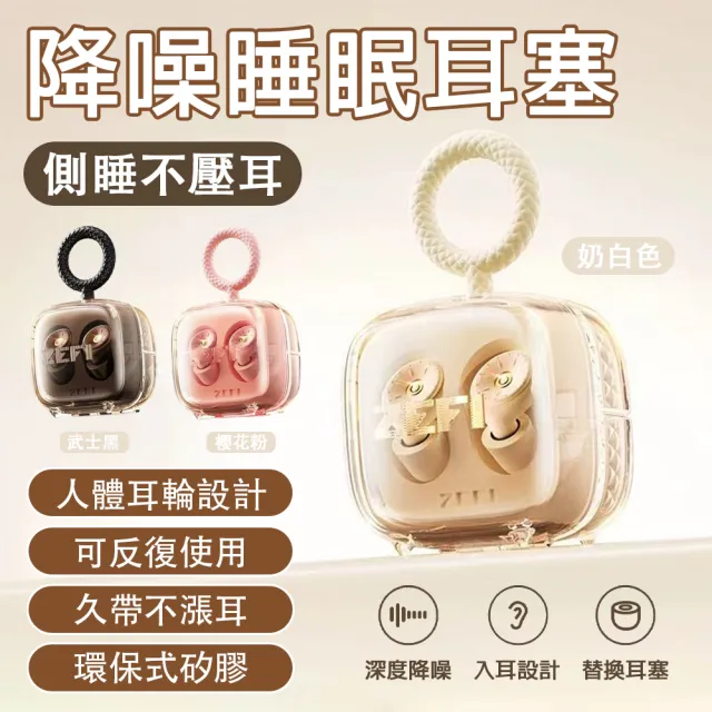 降噪耳塞 睡眠隔音耳塞 42dB強效降噪 可水洗重複使用 附收納盒 三尺寸耳塞 舒適貼合