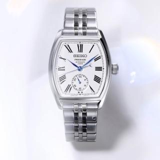 【SEIKO 精工】Presage 三日鍊 酒桶型琺瑯工藝機械錶 SK040 6R5H-00F0S.SPB537J1 七夕 送禮自用