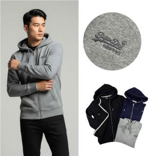 【Superdry】極度乾燥 棉外套 刺繡logo 冒險魂 刷毛 縮口 連帽 棉質 外套 平輸品(極度乾燥 棉外套9329)