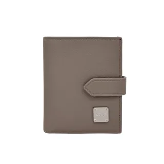 【COWA】NORRIE 羊皮皮帶扣短夾-K4大象灰