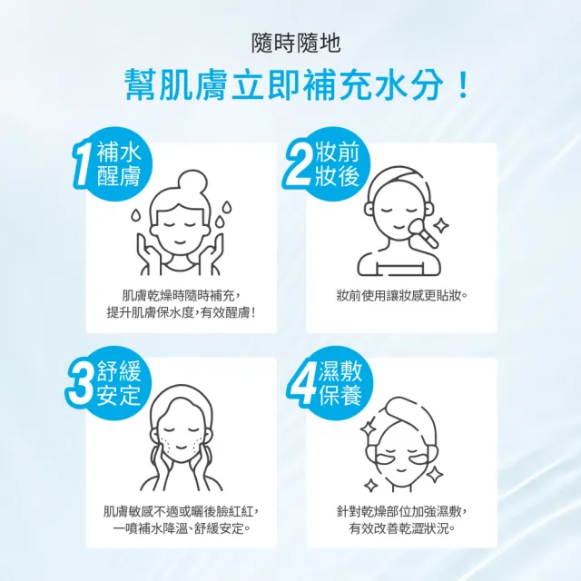 【Neogence 霓淨思】玻尿酸保濕水平衡舒活噴霧水300ml-2入