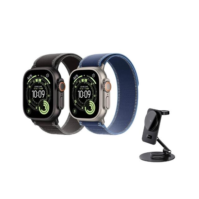三合一充電座組【Apple】Apple Watch Ultra3 2025 GPS+行動網路 49mm(鈦金屬錶殼搭配越野錶環)