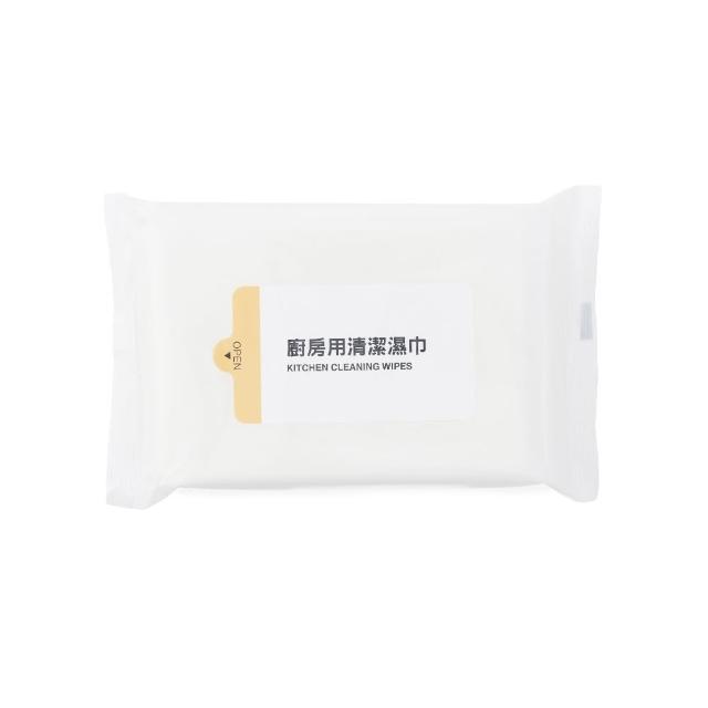 【MUJI 無印良品】廚房用清潔濕巾/20張 廚房用清潔濕巾/20張20張入/單張尺寸:200×300mm(±5%)