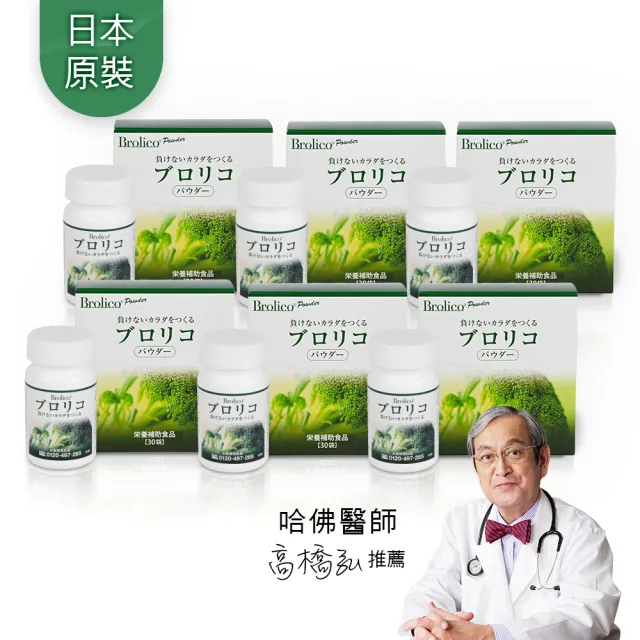 【BROLICO 保綠康】日本原裝綠花椰菜多醣體6入(身體保護力、好眠、加速代謝)